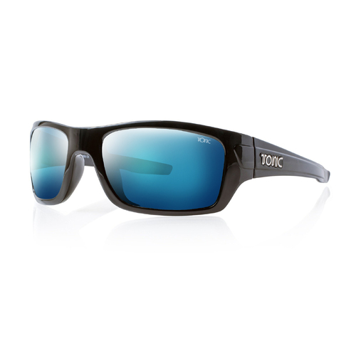 Tonic Trakker Matt Black Mirror Blue Grey Base Sunglasses TTRABLKBLUMIRG2
