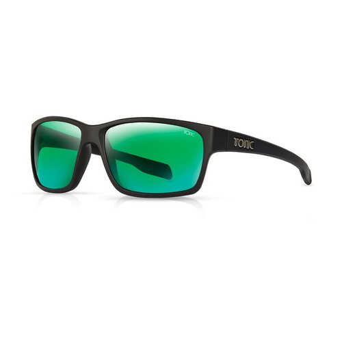 Tonic Titan Matt Black Mirror Green Sunglasses TTTNBLKGRNMIRRG2