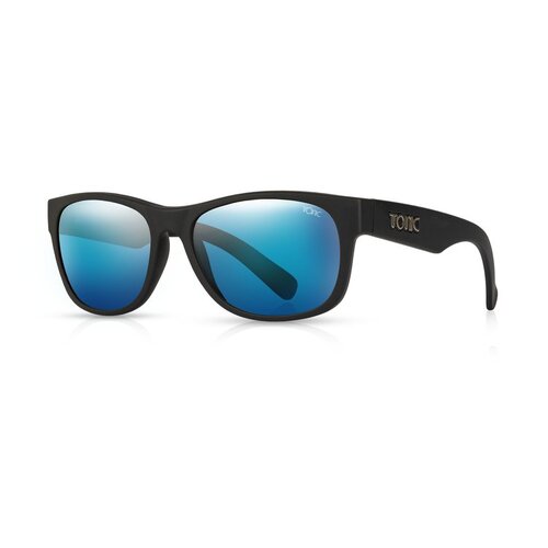 Tonic Wave Matt Black Mirror Blue Sunglasses TWAVBLKBLUMIRRG2