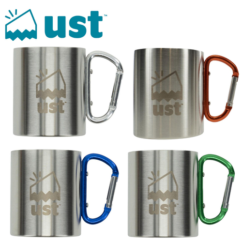 Double Wall Steel Mug w Carabiner - U-1142748
