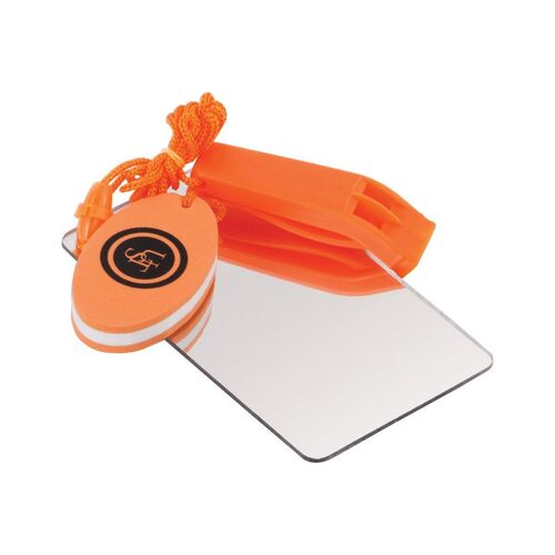 UST Find-Me Signal Mirror and Whistle with Float - U-20-019-143