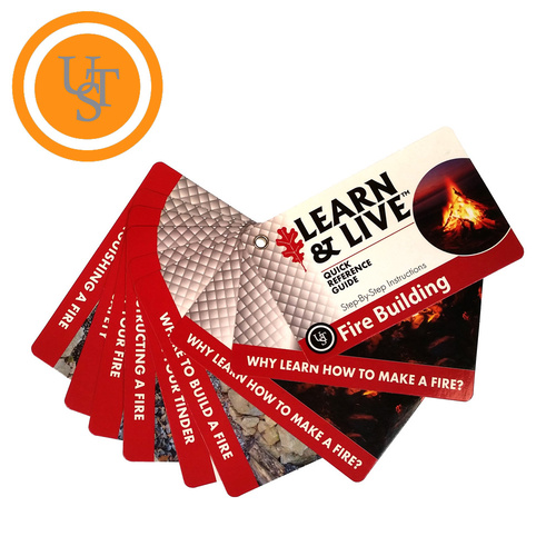 Ultimate Survival UST Live & Learn Fire Building Uses Reference Cards U-80-1035