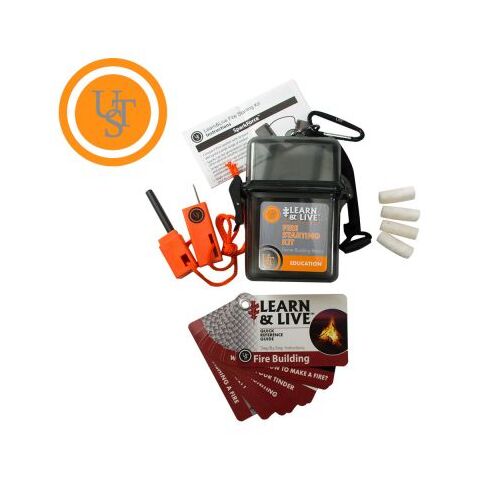 UST Learn & Live Fire Starting Kit with Watertight Case U20-02760