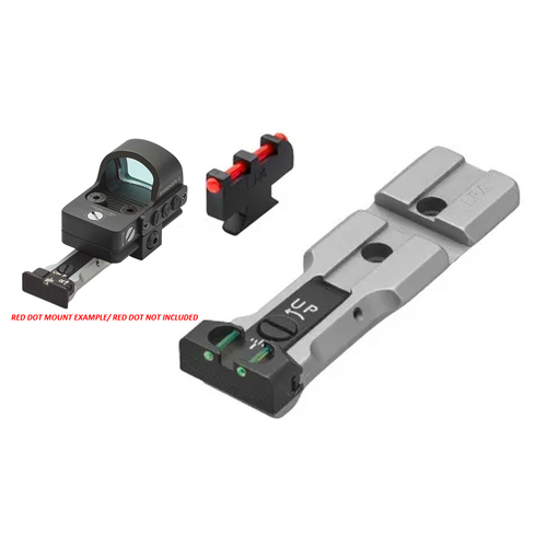 LPA WXT Smith & Wesson "Red Dot Ready" Adjustable Rear Fiber Optic Front & Rear Sight Set  - WXT03F1