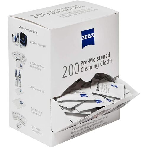 Zeiss Pre-Moistened Cleaning Lens Cloths, 200pk - 2203-468